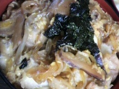 フライパンｄｅ椎茸入り親子丼♪